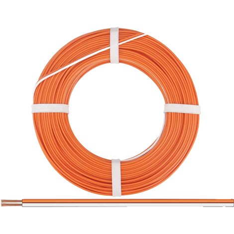 Donau Elektronik 250-57-25 Litze 2 x 0.50 mm² Weiß-Orange 25 m