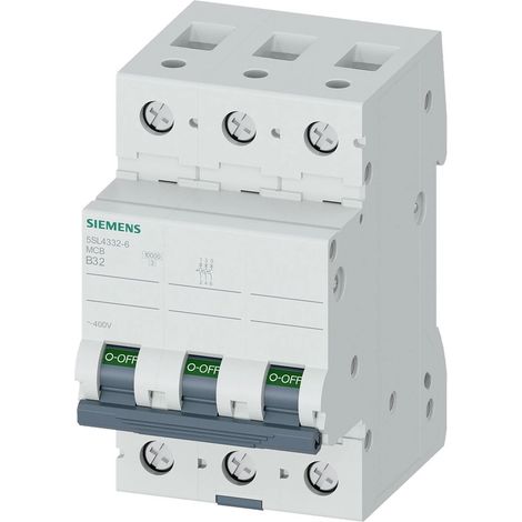 Siemens Interruptor automático 400V 10kA, 3 polos, B, 32A, 5SL43326