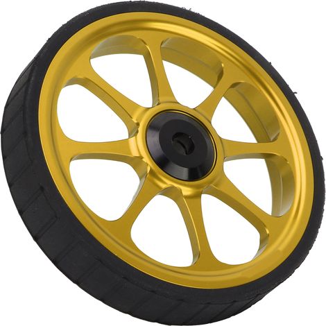 Roue avant pliable en alliage d'aluminium 82mm pour Brompton 3sixty, couleur or, roulement large (1/5)