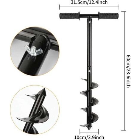 Gartenbohrer-Set, Erdbohrer mit rutschfestem Griff (1/5)
