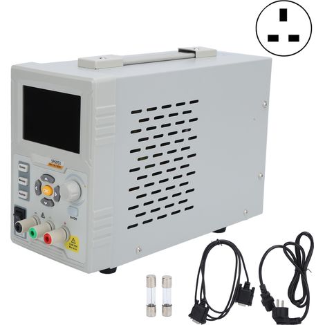 Alimentation programmable monophasée 0-30V 0-5A, bloc multi-gamme à réglage numérique, courant et tension variables, entrée secteur 110-240V, prise UK, précision élevée pour laboratoire. (1/5)