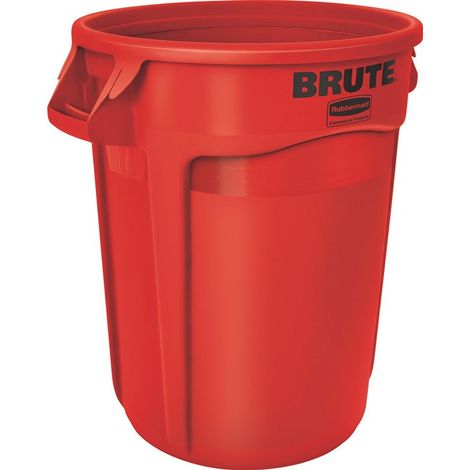Cestino multiuso rosso 121l PE esterno Ø560xH692mm RUBBERMAID