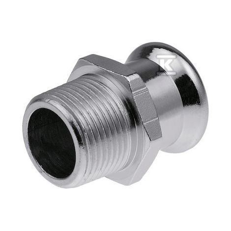 Conector de prensa de acero 22XR1/2 GZ