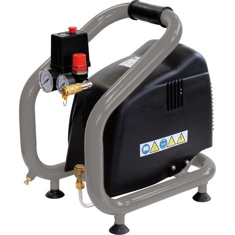 Prodif – Compresseur portable 3L 1.5 CV – Débit d'air 6m³/h – Pression maximale 8 bar – Alimentation 230V monophasé (1/5)