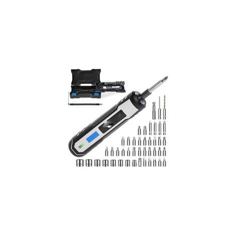 Kit de tournevis électrique sans fil rechargeable 4V, USB, lithium‑ion – (1/5)
