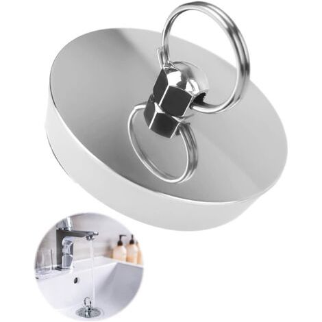 Universal drain plug, 42–46 mm, for bathtub, sink, kitchen and bathroom--DTEKGAZ