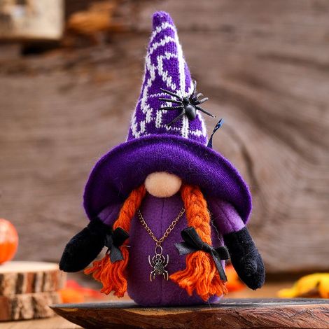 Gnome d'Halloween en peluche sans visage, décoration de table, cadeau pour enfants (1/5)