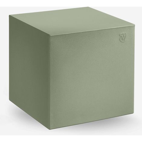 Outdoor Würfel-Pouf aus Polyethylen für Bar und Garten Blok 40 - Dunkel Grün