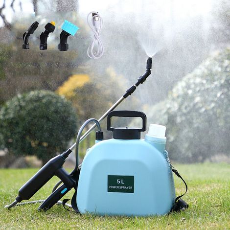 2 Gallon Battery Garden Sprayer, Electric Backpack Sprayer with 3 Misting Nozzles and USB Rechargeable Handle, Retractable Lance, Water Pump Sprayers for Weeds (1/4)