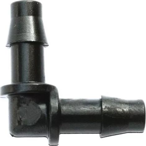 CODO MICROTUBO 35MM IRRITEC  ENLACE ACODADO PARA UNION DE MICROTUBOS COLOR NEGRO ACCESORIO UTILIZADO EN RIEGO POR GOTEO  OFERTA EXCLUSIVA