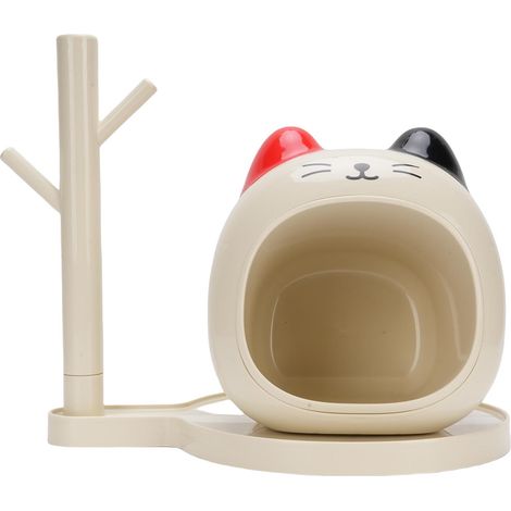 Porte Clés Plateau avec Support Branche Arbre Mignon Chat – Base Antidérapante Plastique Organisateur Entrée Table (1/5)