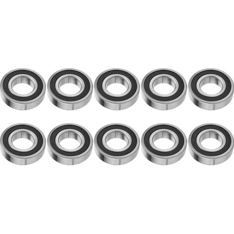 10 Hochgeschwindigkeits-Rillenkugellager 6206-2RS, doppelt abgedichtet, 30 x 62 x 16 mm (1/5)