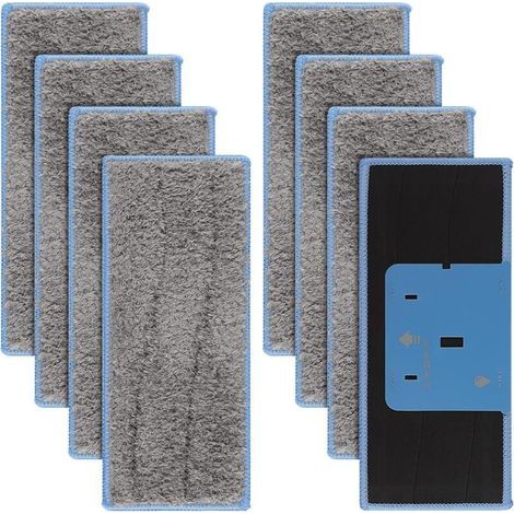 Paquete de 8 almohadillas lavables para mopa para iRobot Braava Jet M6134, almohadillas lavables para mopa para iRobot Braava M6, almohadillas reutilizables para mopa (1/4)