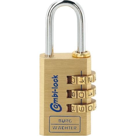 Burg Wächter 2471 Lucchetto 30.80 mm Ottone Serratura a combinazione numerica