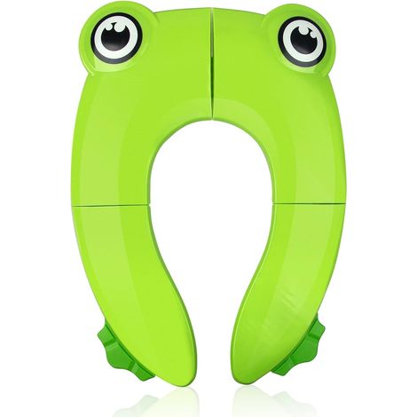 Réducteur de toilettes pliable pour enfants, réducteur de toilettes portable pour l'apprentissage de la propreté, réducteur de toilettes pour tout-petits, réducteur de toilettes de voyage avec sac de (1/5)