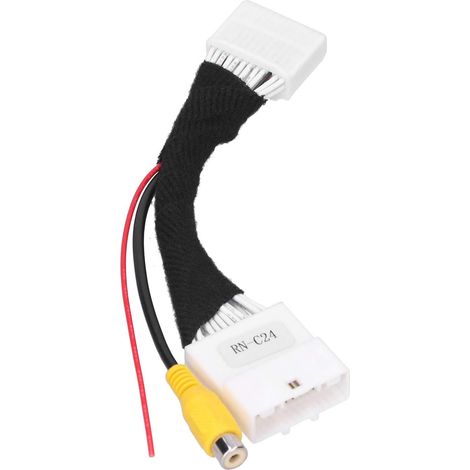 Câble vidéo RCA de caméra de recul, câblage de ligne d'adaptateur de câble de connexion de caméra de stationnement inversé 24 broches (1/5)