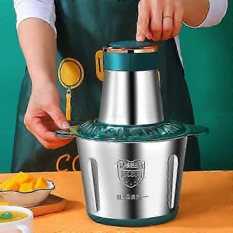 Mixeur électrique 3L 300W avec bol, hachoir, broyeur et hache-viande multifonction pour cuisine (1/5)