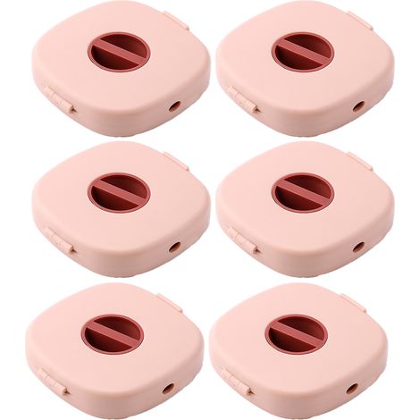 Lot de 6 enrouleurs de câbles rétractables pour câbles de charge, de téléphone, USB, casque audio, souris et chargeur.