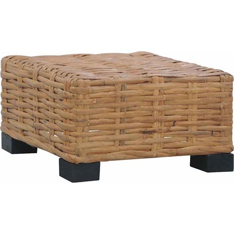 vidaXL Mesita de ratán natural 47x47x28 cm (1/5)
