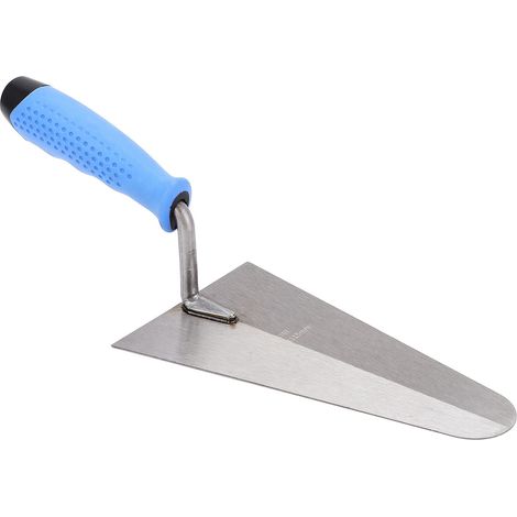 Truelle à maçonnerie ergonomique en acier au carbone avec poignée en caoutchouc souple pour murs, sols, béton et céramique (1/5)