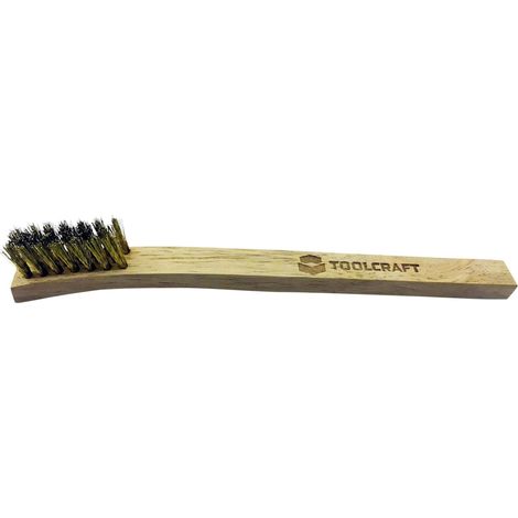 TOOLCRAFT Brosse pour bougies d'allumage bois, laiton 200 mm 1 pc(s) R257291 (1/4)