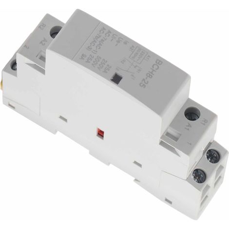 Contacteur secteur domestique sur rail DIN 2P 25A 220V/230V 1NO 1NC 50/60HZ (1/5)