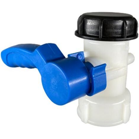 Adaptateur universel pour vanne à clapet DN40 pour réservoir d'eau IBC, vanne de contrôle de sortie de conteneur, robinet de réservoir d'eau 62 mm (1/5)