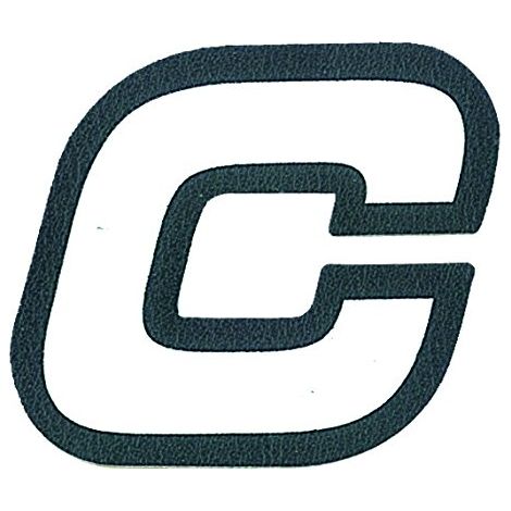 Adesivo Lettera C, Bianco (1/5)