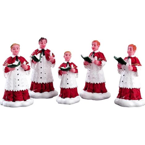 Il Coro, personaggi per villaggio di Natale in poliresina