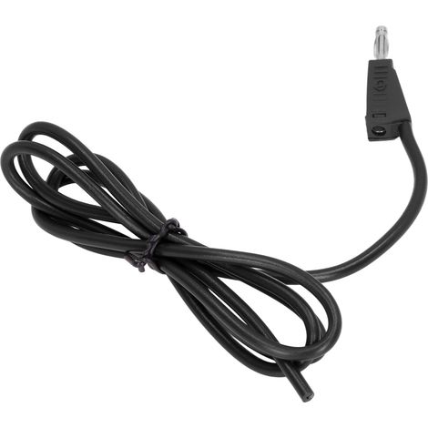 Bananenstecker-Prüfleitung, Messing-PE-Elektroprüfkabel, 4 mm, Schwarz, für Spannungsprüfer, LKW-Batterien (1/5)
