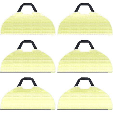 Paquet de 6 chiffons de nettoyage de remplacement pour aspirateur robot Shark RV2610WA AV2610WA AI Ultra 2 en 1, chiffons de vadrouille en microfibre pour accessoires Shark AI Ultra (1/3)