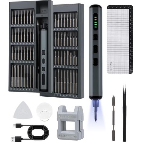 72 en 1 Kit Tournevis de Précision Mini Tournevis Electrique Sans Fil (1/5)
