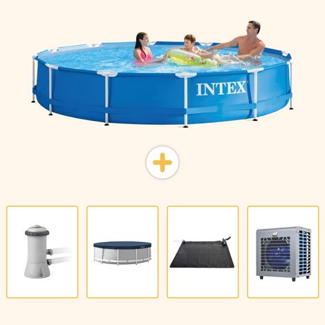 Intex Piscine Tubulaire Ronde - 366x76 cm - 5-pièces  S176 (1/5)