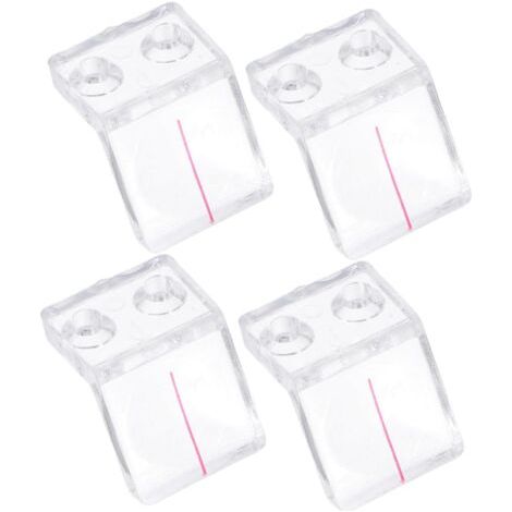 Lot De 4 Loupes À Double Trou En Plastique Transparent Pour Travail Du Bois Avec Plaque Déflectrice Stable Pour Scie Circulaire À Table Accessoires De Menuiserie (1/5)