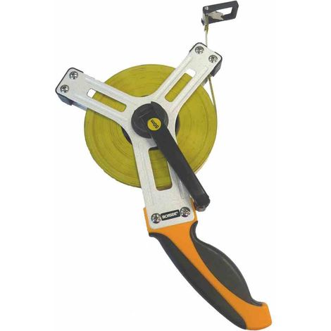 Stahlmaßband 50 m/ 13 mm, 2-Komponenten Griffteil