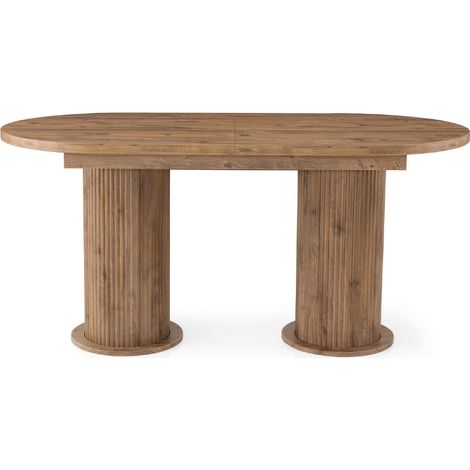 Tavolo da pranzo allungabile da 180 a 216 cm decorato in noce - GUSTO