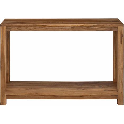 Maison Exclusive - Tavolo consolle Naturale 110 x 35 x 75 cm Legno di teak solido (1/5)