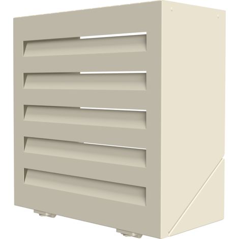 Cache tuyau d'Arrosage en Aluminium thermolaqué pour dévidoir mural - Taille 1 - Crème