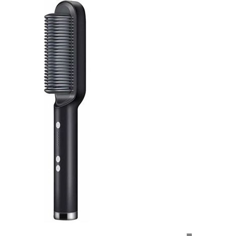 Multifunktionaler elektrischer Heizkamm, Glätteisen, Negativ-Ionen, Verbrühungsschutz, Haarstyling-Werkzeug, Bürste - Blau [D62187]