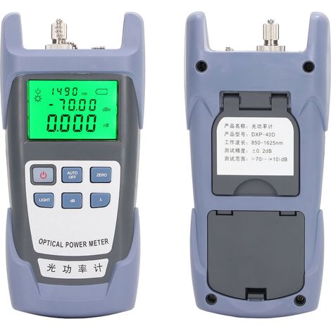 Wattmètre optique, compatible avec 7 longueurs d'onde, interface standard 2,5 mm, testeur de câbles à fibre optique, localisateur visuel de défauts (1/5)