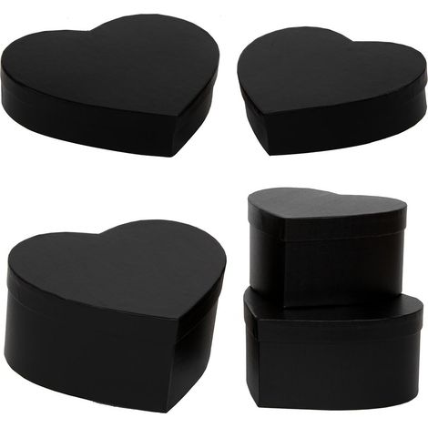 ARPIMEX Set Natale 3 Scatole Cuore Blue Black