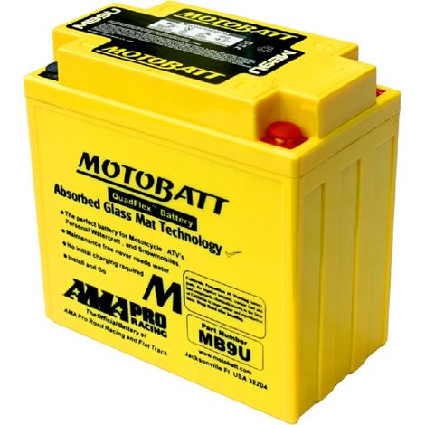 MotoBatt MB9U 12V 11Ah – Batteria AGM Precaricata e Sigillata