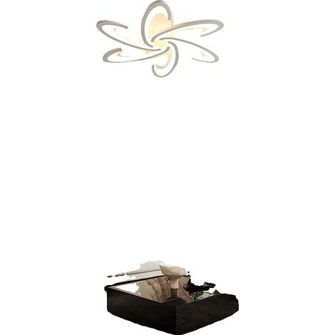 Lámpara de techo, diseño moderno, función regulable, blanca, L (1/5)
