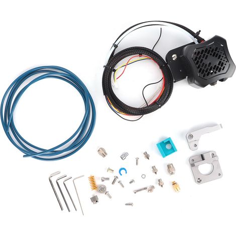 Kit de montage complet pour extrudeuse avec tube PTFE (0,4 mm) et buse en laiton (24 V CC) pour Ender-3 V2 (1/5)