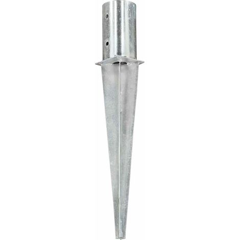 vidaXL Picas de tierra 6 unidades acero galvanizado plateado 8x61 cm (1/2)