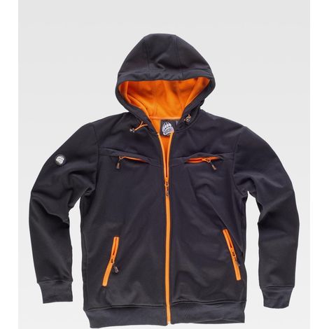 Sudadera WorkShell S9482 WorkTeam Negro NaranjaSNegro Naranja S (1/5)