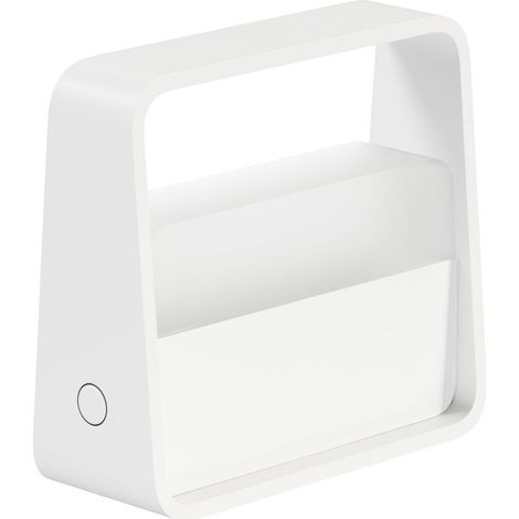 Lampada da Tavolo Portatile Bag 2W 180º Dimmable LED 3000K Bianco Opaco, Batteria 3,5h Autonomia, Design Elegante IP20 - Beneito & Faure
