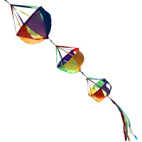 Manchette à air tendance de 157 cm, girouette arc-en-ciel, drapeau pour jardin ou cour (1/5)