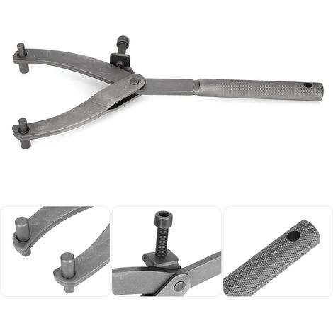 Clé à molette réglable en Y pour volant moteur et pignon de moto (1/5)