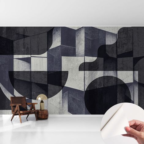 Fototapete Selbstklebend - Wandtattoo - leicht anzubringen - Wandverkleidung Geometrische Symmetrie 416x254 cm (1/5)